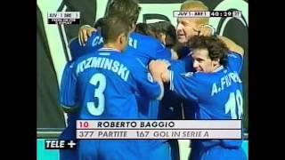 BAGGIO  against juventus 2001 [upl. by Bloch109]