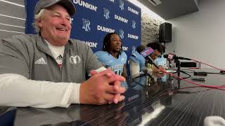 Rhody Football  Postgame Press Conference Jim Fleming Grant Pena amp Neal Jr [upl. by Eecyac]