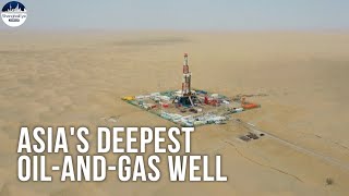 9472 meterdeep oilandgas well begins in Chinas Xinjiang [upl. by Buseck]