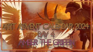 Art Advent calendar of 2024  Day 4  Amber the griffin [upl. by Izawa]