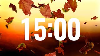 Fall Timer 15 Minutes with Relaxing Piano Music for Classrooms [upl. by Landre33]