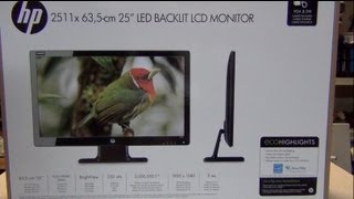 HP 2511x 25 inch LED Monitor Unboxing with a surprise [upl. by Anirok82]