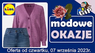 LIDL  Oferta od Czwartku 07092023  Modowe Okazje [upl. by Rhodes]