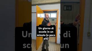 Una giornata di scuola in 1 minuto o poco più prof scuola sketch gag comedy funny ironia [upl. by Barbie]