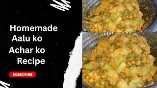 आलुकेरऊ र काक्रो को अचार यसरी बनाउनुस् असाध्यै मिठो हुन्छ🤤👌॥Potato Pickle Recipe [upl. by Evad23]