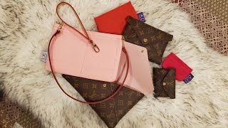 Louis Vuitton Kirigami Pochette Organizer Insert Review  Strap Options  Crossbody Shoulder Bag [upl. by Gibbons]