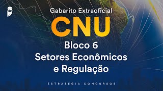 Gabarito Extraoficial CNU  Bloco 6  Setores Econômicos e Regulação [upl. by Bradly456]