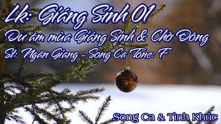 Karaoke Song Ca Liên khúc Giáng Sinh 01 Dư Âm Mùa Giáng Sinh amp Chờ Đông  Song Ca amp Tình Khúc [upl. by Arvell]