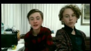 Jaeden Lieberher and Wyatt Oleff Livestream Twitch [upl. by Derf]