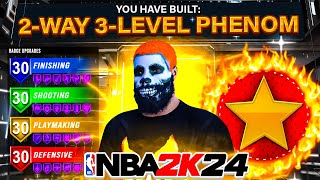 FIRST EVER 2Way 3Level Phenom Build in NBA 2K24 [upl. by Leid]