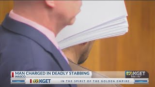 Man charged in deadly stabbing in the Wasco area [upl. by Ahsinyd441]