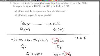 Ejercicio de cambio de fase y calor latente 7 [upl. by Aztiraj]