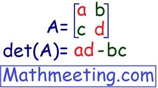 Determinant of 2x2 matrix [upl. by Eanil]