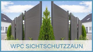 WPC Sichtschutzzaun Produktvorstellung [upl. by Ardle353]