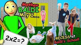 Mother May I Recess At Baldis Basics In Education and Learning School In REAL LIFE Tannerites GAME [upl. by Lunna870]