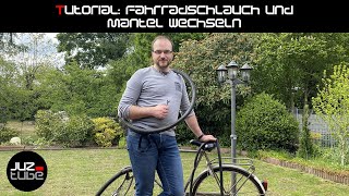 Tutorial Fahrradschlauch und Mantel am Hinterrad wechseln [upl. by Lynne]