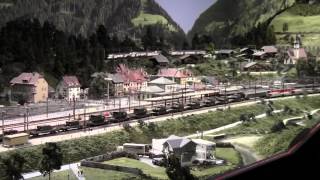 Trains HO de Kaeserberg GrangesPaccots Fribourg Suisse [upl. by Egamlat376]