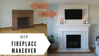 Fireplace Makeover  DIY Fireplace [upl. by Duma]