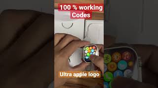 100  working ultra apple logo code ⌚️ shorts ultra [upl. by Trager928]