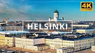 Helsinki Finland 🇫🇮  4K Drone Footage [upl. by Kir]