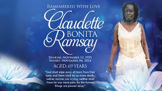 Celebrating the Life of Claudette Bonita Ramsay [upl. by Urissa]