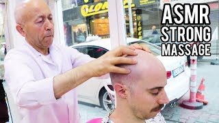 ASMR STRONG HEAD MASSAGE  ASMR BARBER [upl. by Ashlie]