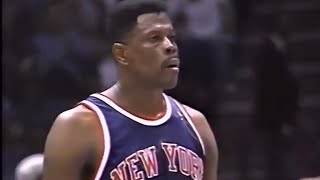 Patrick Ewing 27pts14rebs3stls5blks vs Nets 1994 Playoffs Game 3 [upl. by Jolyn]