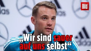 Neuer ließ Reporter 50 Minuten warten PK wegen KrisenSitzung verschoben [upl. by Eloc]