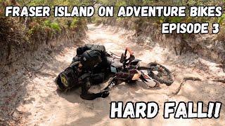 Fraser Island Kgari on Adventure Bikes  Episode 3 [upl. by Ydnagrub754]