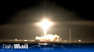 SpaceX launches Falcon Heavy X37B spaceplane during secretive mission [upl. by Attenreb]