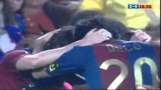 Barcelona  Getafe Gol de Messi [upl. by Dahsra]