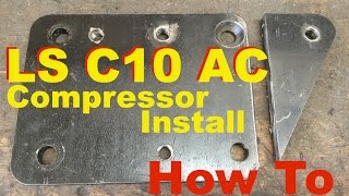 Cold AC on C10 LSx Swapped Part 1 amp Front Crossmember Info 7387 Chevy Truck 53 Compressor LS [upl. by Quintie]