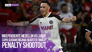 Independiente Medellin COL vs Lanus ARG Copa Sudamericana Quarterfinals Penalty Shootout [upl. by Mercer]