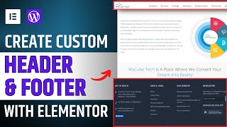 How to Create Custom Header amp Footer in WordPress with Elementor LIVE PRACTICAL 🔥 [upl. by Lleral]