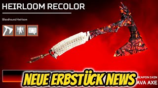 BLOODHOUND ERBSTÜCK RECOLOR amp PRESTIGE SKIN UPGRADE  Apex Legends News deutsch [upl. by Aronid705]