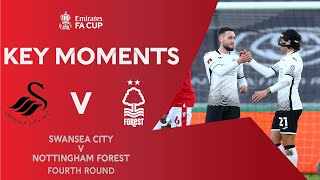 Swansea City v Nottingham Forest  Key Moments  Fourth Round  Emirates FA Cup 202021 [upl. by Nassah994]