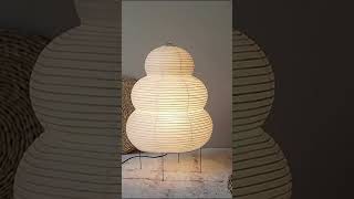 My Akari 25N Table Lamp designed by lsamu Noguchividirlighting [upl. by Odlanra]