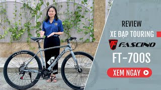 Review Xe Đạp Touring Fascino FT700s 700c cho người từ 1m55  Đạp Xe Cùng Linh [upl. by Alekram]