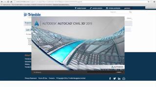 009 CIVIL3D 2015 TRIMBLE LINK [upl. by Borlow547]