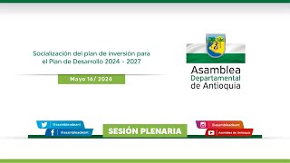 Sesión Extraordinaria N° 16 del 16 de Mayo de 2024  Segundo Período de Sesiones Extraordinarias [upl. by Inaffets]