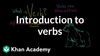 Introduction to verbs  The parts of speech  Grammar  Khan Academy [upl. by Attelrac]