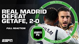 FULL REACTION Real Madrid cruise by Getafe 20 👀 They were pleased with how this went  Kirkland [upl. by Rowe758]