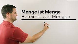 Menge ist Menge aber keine Zahl Bereiche von Mengen Mengenlehre  Mathe by Daniel Jung [upl. by Parrie873]