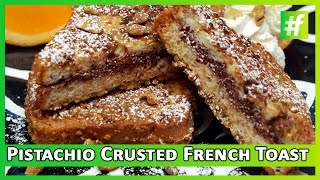 How To Make Exotic French Toast  Pistachio Crusted French Toast  Food Recipe [upl. by Roselyn790]