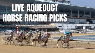 Live Aqueduct Horse Racing Picks [upl. by Marlow]