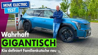 Kia EV9  Großes Elektroauto kleine Reichweite Verbrauch auf der Autobahn und Ladekurve [upl. by Yorke343]