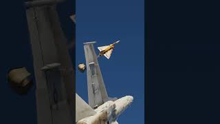 Mirage 2000C Drag Chute in a Dogfight dcs fighterjet [upl. by Lau]