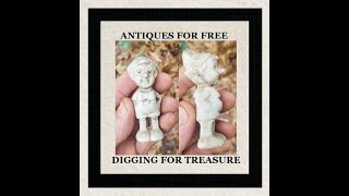 Digging Antiques For FREE  Pinocchio  Marbles  Dolls  Toys  Bottle Digging Adventure  Disney [upl. by Neimad]