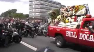 Hells Angel Michael Maverick Bresnans funeral [upl. by Nell]