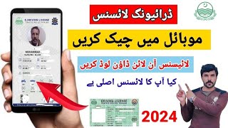 How To Check Driving licence in Pakistan  Driving licence Check Karne Ka Tarika Pakistan [upl. by Marie155]